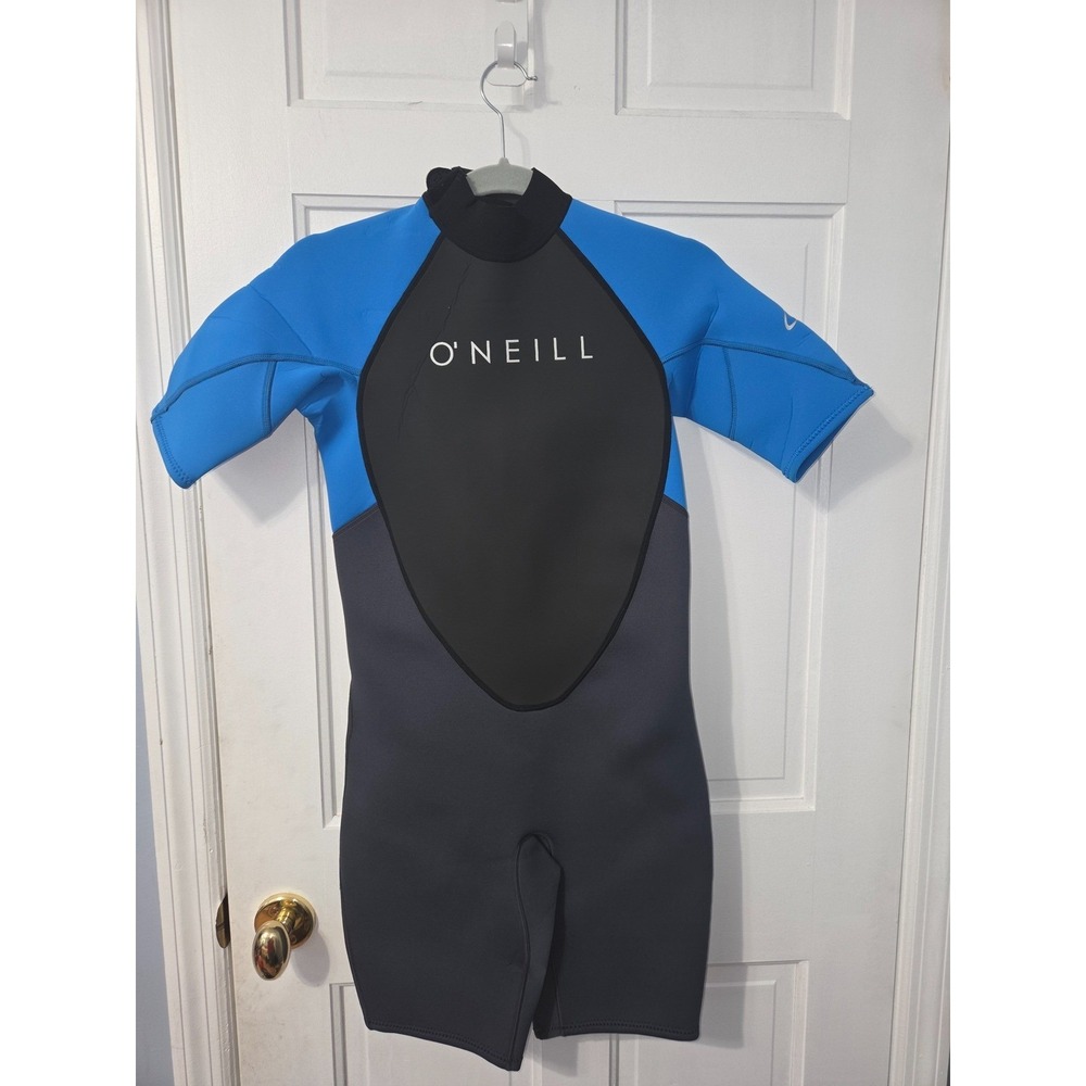 O'Neill Wetsuit Springsuit Kids Size 16 Blue Black Surf Core 5045IS
